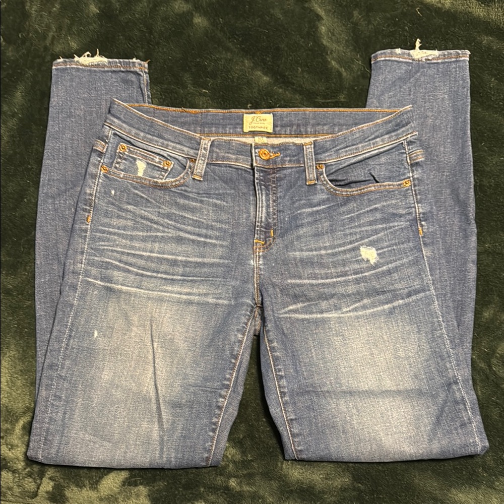 J. CREW “toothpick” jeans, size 30T
